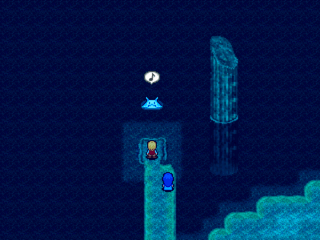 グリム・ディエムの冒険録 あるいは忘れられた海の底でのゲーム画面「冒険の始まりは船の上から」