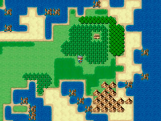 謎の失踪　～町長の野望～のゲーム画面「フィールドマップ」
