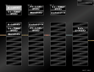 勇者の進軍のゲーム画面「装備セットの変更」