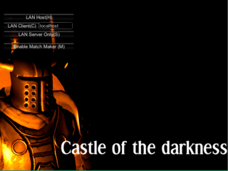Castle of the darknessのゲーム画面「タイトル画面」