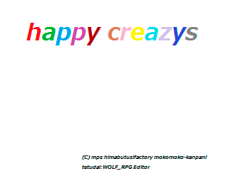 happy cleazys ver.0.1.0のゲーム画面「ほーむがめんです。」
