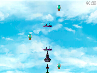 LOST EARTH～魔術師ココと水の精霊王～のゲーム画面「空を守る魔術師飛行部隊」