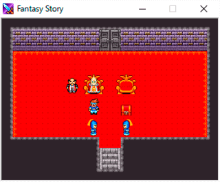 Fantasy Storyのゲーム画面「謁見の間」