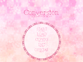 Conversion-コンバージョン- 体験版のゲーム画面「タイトル画面」