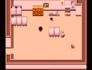 Sheep's Marchのゲーム画面「似てるけど違う保健室。」