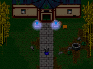 紋華繚乱のゲーム画面「神社」