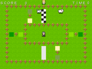 牧羊犬最強決定戦～OUJA～のゲーム画面「各ステージ前のミニマップでルール確認・セーブが可能」