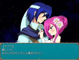 Knight of Lapyrithのゲーム画面「立ちグラによる会話イベント」