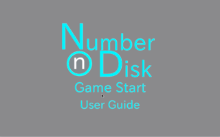 NumberDiskのゲーム画面「タイトル画面」
