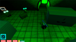 ムームーのアクション力のゲーム画面「プロペラを装備したムームー」