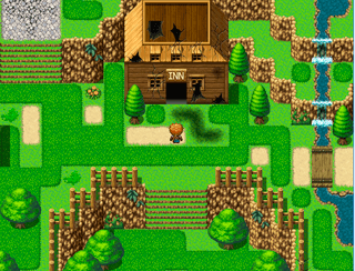 旅人の責務のゲーム画面「タイトル画面」