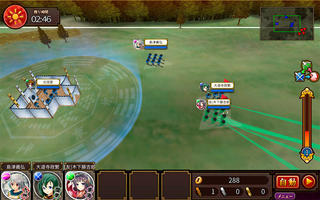 戦国の神刃姫X（センゴクブレイドルエックス）のゲーム画面「戦国の神刃姫Xの戦闘」