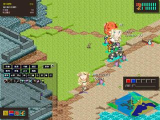 Millennium Worldのゲーム画面「城を落とし･･･」