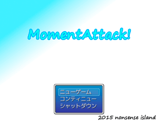 MomentAttack!のゲーム画面「タイトル画面です」
