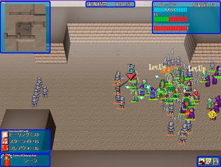 Millennium Legendのゲーム画面「制圧戦・耐久戦・(主に味方の)殲滅戦　様々な戦闘のシステム」