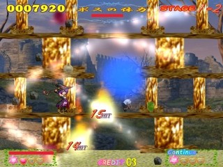 放屁戦記のゲーム画面「ボスとの戦闘」