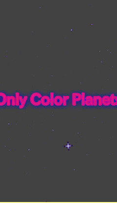 Only Color Planetsのゲーム画面「タイトル画面」
