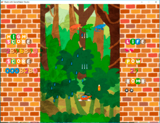 いらすとーむのゲーム画面「ジャングルのステージ」