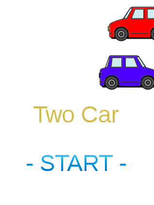 Two Carのゲーム画面「タイトル」