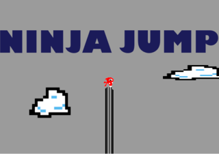 ninja jumpのゲーム画面「タイトル画面」