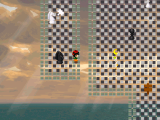 LeCoRo2のゲーム画面「駒を動かしながら進みます。結構頭を使います・・・。」