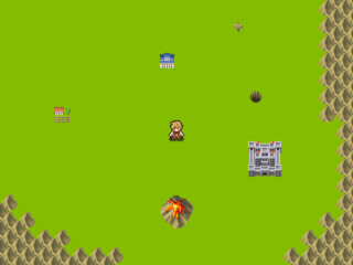 勇者物語のゲーム画面「適当です」