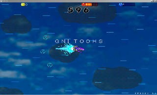 グナイトゥースのゲーム画面「GNITOOHS」