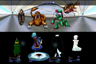 BOY & FANTASY 外伝 -砂漠と時ノ旅人と-のゲーム画面「少年・王様・探偵・謎の少女、チグハグ4人組」