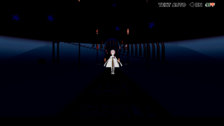 マヨナカ・ガラン 体験版のゲーム画面「謎の白い少女」