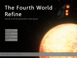 TheFourthWorld Refineのゲーム画面「タイトル画面」