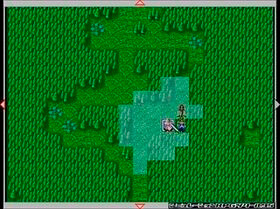 RAIN2_元盗賊レインの英雄伝のゲーム画面「戦闘は単純な戦略シミュレーション。初心者にも易しいゲームシステムである。」
