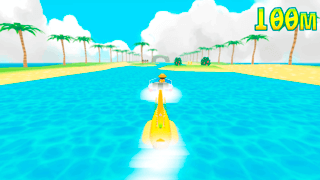 HappyBananaCruise -バナナボートでどこまでも-のゲーム画面「ほのぼのしたゲーム画面です」