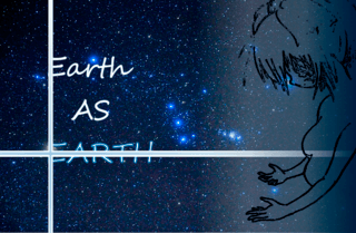 Earth AS EARTHのゲーム画面「タイトル画面です。この物語の本質そのものが描かれています。」