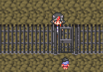 それいけ!!正邪さんのゲーム画面「スタート地点は牢屋の中。どうやら捕まった様子」