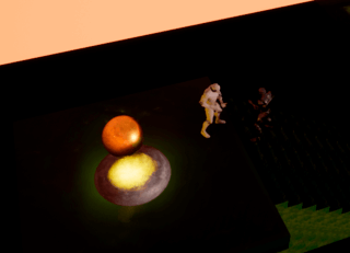 TurnRightDungeon(Ver1.05)のゲーム画面「あなたを狙う謎の影」