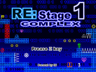 RE:ステージ１ コンプレックスのゲーム画面「タイトル画面」