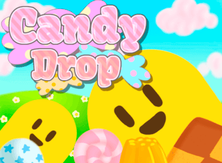 Candy Dropのゲーム画面「タイトル画面：でかでかとnitくん」