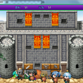 町、野外、ダンジョンを擬似３Ｄ化