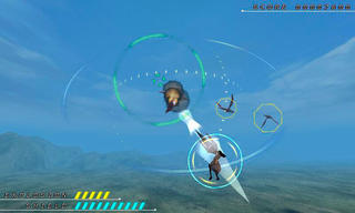 GLOBE GUNNERのゲーム画面「360度全方位から敵が現れる 3D シューティング」