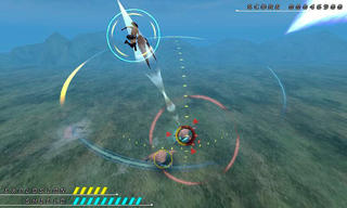 GLOBE GUNNERのゲーム画面「地上や上空からも敵が出現」
