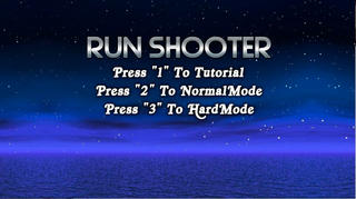 RunShooterのゲーム画面「タイトル画面」