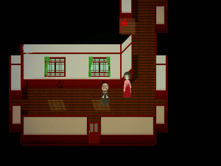 禍代の神子-灰桜-のゲーム画面「舞台はとある洋館です」