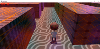 立体迷路のゲーム画面「迷路の中の画面です。」