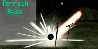 タイマンメテオのゲーム画面「グラビのレーザーにできそう」