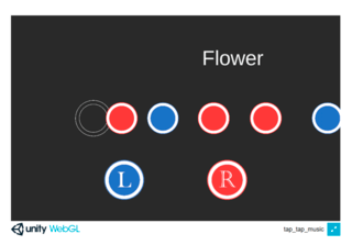 tap_tap_music(old version)のゲーム画面「ゲーム画面1」