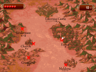 DARK JEWEL -ダークジュエル-のゲーム画面「ワールドマップ。」