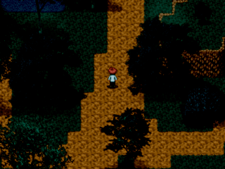 神鏡のゲーム画面「森の中へ」