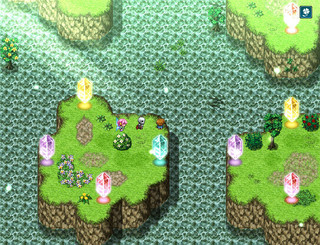 愛のリンゴとすてきな悪役のゲーム画面「とある森が舞台です」
