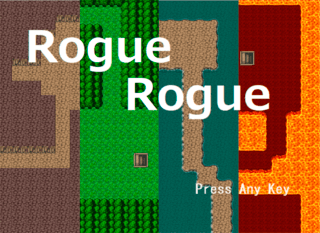 Rogue Rogueのゲーム画面「タイトル画面」