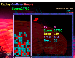 Bomb Crisisのゲーム画面「Endlessモード(リプレイ)」
